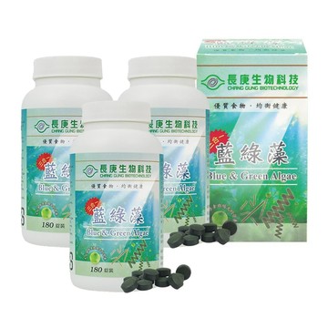 長庚生技 藍綠藻錠 180粒/瓶 (3瓶)
