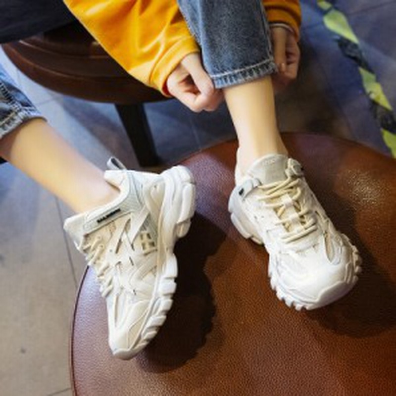 即納 欧米風 カジュアルシューズ レディース厚底ヒールスニーカー 靴 軽い 柔らかい靴厚底 スニーカー レディース通気スニーカー お 通販 Lineポイント最大4 0 Get Lineショッピング