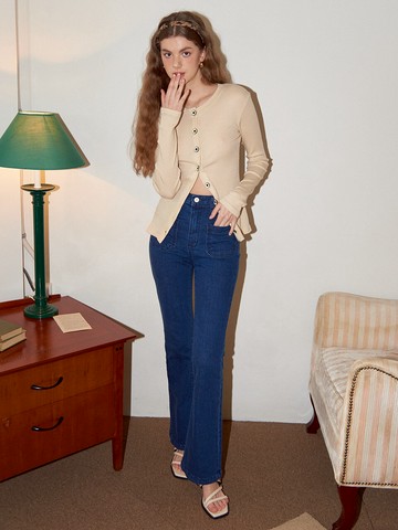 Denim Boot Cut Pants