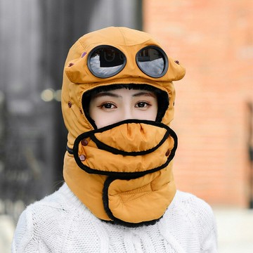 騎車防寒雷鋒帽防風騎行電動車戴的帽子擋風保暖冬季女款冬天男士