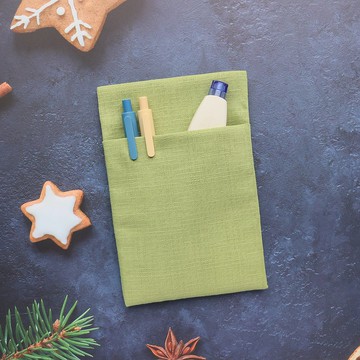 【草綠】 口袋型筆袋 護理師筆袋 醫師筆袋 老師筆袋 單雙層筆袋