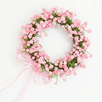 Garden In The City 迷你滿天星花圈  粉色