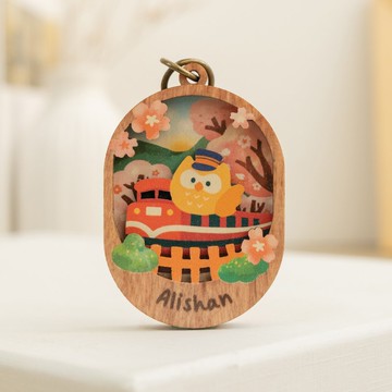 【微風景小物鏡-趣遊阿里山】台灣紀念品 / 吊飾 / 個人配件