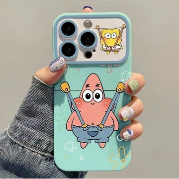 臺灣/✨iphone17手機殼  手機殼 /派大星蘋果16手機殼iPhone16pro硅膠多巴胺情侶16proma