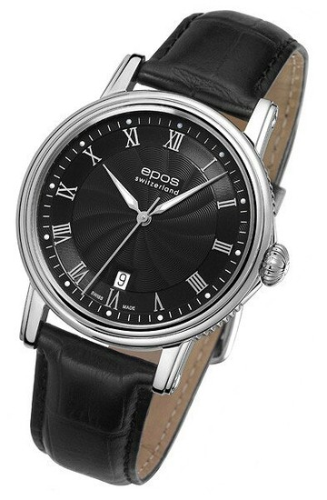 epos 愛寶時 3390.152.20.25.25FB 情感系列簡約羅馬機械腕錶/黑面41mm｜樂天領券現折★全館特惠中★指定刷卡回饋10%