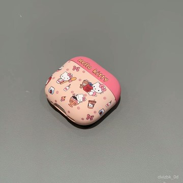臺灣出貨🎁甜品凱蒂貓適用蘋果airpods4藍牙耳機保護套1/2代防摔殻pro3卡通