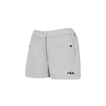 FILA 女針織短褲-中麻灰 5SHA-1419-MY