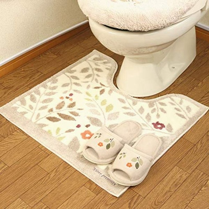 おしゃれ トイレマット スリッパ 2点セット 日本製 北欧 ベージュ かわいい 花 モダン フラワー オカ サンリーフ 通販 Lineポイント最大get Lineショッピング