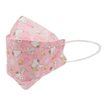 【Snoopy 史努比】 宏瑋KF94史努比立體醫療口罩-櫻花 （10入/盒） （20.8x8cm） _廠商直送