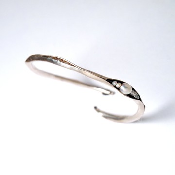 【Plant 系列】#a386 珍珠豆莢手環 / 925銀/ 手工禮物/ 客製化