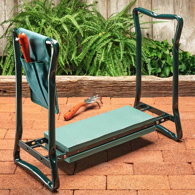 62％以上節約 ポータブル ベンチ 折りたたみ ガーデニング ポケット付<br> Portable Bench Kneeler