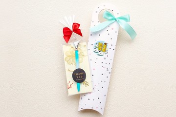 畢業禮物祝福鵬程萬里 金榜題名 鑽石筆+幸運草書籤  糖果色 聯名