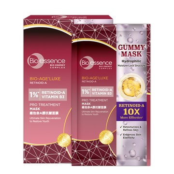 BIO臻萃原生維他命A醇抗皺面膜25mlx4片
