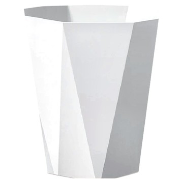 鑽石面垃圾桶 邊緣加寬設計 承重力強 多用途設計 垃圾桶收納兩不誤 時尚美觀 疊加收納更方便  小(24.2 x 14 x 20.1cm)  石灰白  3個