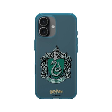 iPhone 17 Clear (相機按鈕) 夜幕藍 - 哈利波特 Harry Potter - 哈利波特-史萊哲林學院徽章