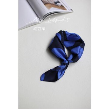 出口單 法式優雅經典大波點真絲斜紋蠶絲巾中方巾圍巾領巾 三色入