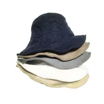 日韓經典純色棉麻盆帽  個性可折疊休閑風漁夫帽男女旅行配搭帽子