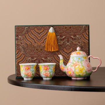 有田燒手工釉畫彩陶瓷茶壺泡茶家用女士一壺二杯茶具茶杯奢華高端