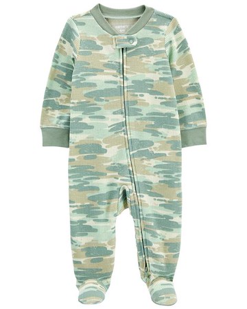 Baby Camo 2-Way Zip Thermal Sleep & Play