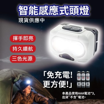 【日機】LED頭燈推薦 登山頭燈 智能感應頭燈 工作頭燈推薦 運動適用 N-HDL-004