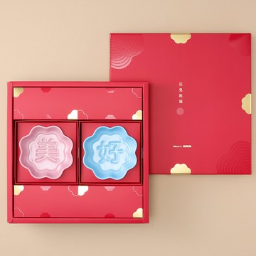 【Mao's 樂陶陶 花見祝福】花見祝福 顯影醬油碟〔雙入禮盒組〕