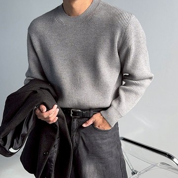 正韓保暖堅挺親膚圓領八字針織上衣 12色 YUPPIE 預購商品 0106