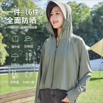 台灣熱賣黑膠鬥篷防曬衣女夏季大帽簷冰絲連帽防曬外套薄款涼感披肩防曬服0701 PLZ3