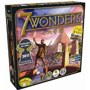 免費送牌套七大奇蹟 含萬里長城擴充 繁體中文版 7 wonders 七大奇觀 含稅附發票