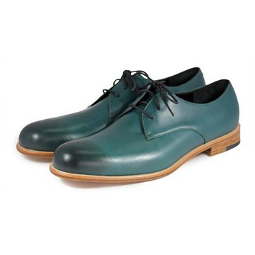 Sweet Villians M1125 手工真皮素面德比鞋 深綠色