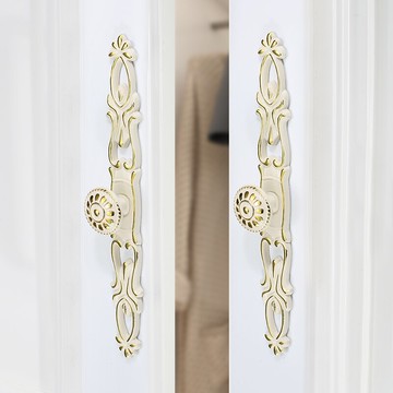 歐式抽屜拉手單孔現代簡約白色衣柜門拉手高檔櫥柜鞋柜把手圓形