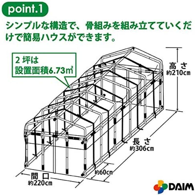 daim 夏は雨よけ,冬は保温で一年中使える ダイムハウス 2坪 替え