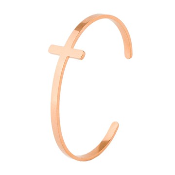 【巴黎精品】現貨+預購 鈦鋼手環歐美手鐲-十字架簡約設計款情侶飾品6款v1au68