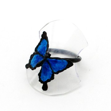 【Palnart Poc 官方正品】RN122 藍色燕尾蝶 蝴蝶 戒指 オオルリアゲハ Swallowtail