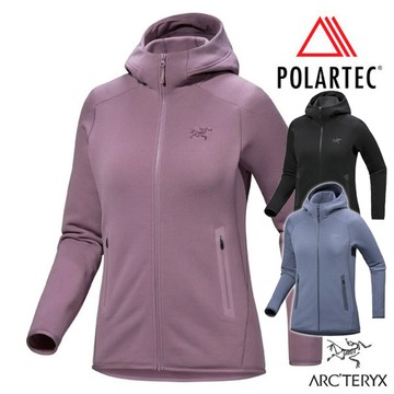 【ARCTERYX 始祖鳥】女 Kyanite Hoody 保暖透氣連帽刷毛外套.彈力抓絨夾克/ X000008535