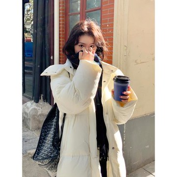 ANN羽絨服冬季女款2023年新款爆款中長款時尚加厚長款過膝寬松女