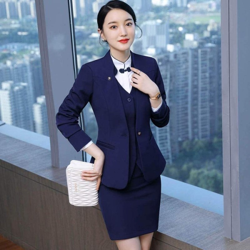 JAMELATIC] レディース スーツセット ストラ 3点セット 春夏秋冬 OL