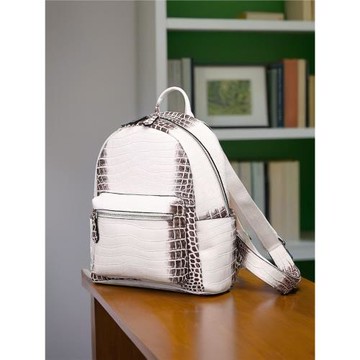 泰國輕奢鱷魚皮雙肩包女高級質感時尚百搭大容量奢侈品旅行背包