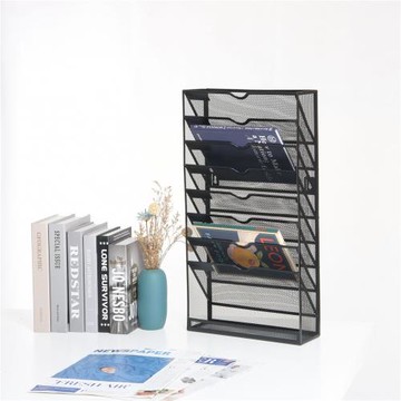 9層11層金屬文件架辦公桌書架桌面資料架文具資料檔案收納架置物