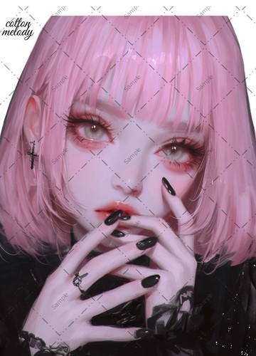 original sticker no.678B 人物貼紙 原創貼紙 人物貼紙 女孩貼紙 原創人物貼紙