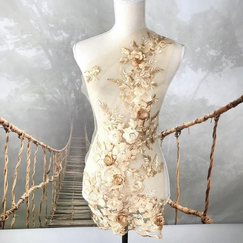 衣装 装飾 ドレス モチーフレース モチーフ レースアップリケ 刺繍モチーフ ゴールド 衣装モチーフ ウェディング レオタードモチーフ バトンモチーフ 素材 材料 通販 Lineポイント最大get Lineショッピング