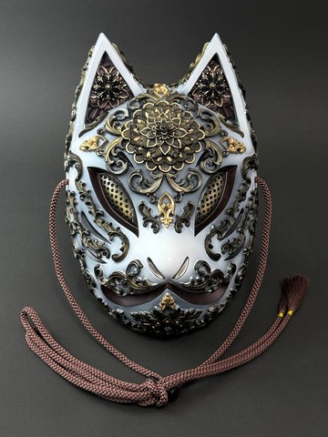 狐面 曼荼羅 Ver. ( White &MaroonRed )