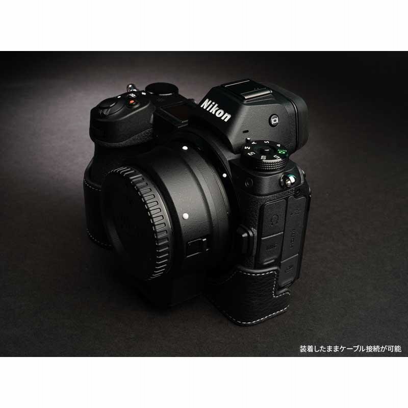 本革 新品 カメラケース nikon z5/Z6/Z72 用 Nikon Z5 / Z6 / Z7 / Z6II / Z7II 用 レザー ケース Black TP