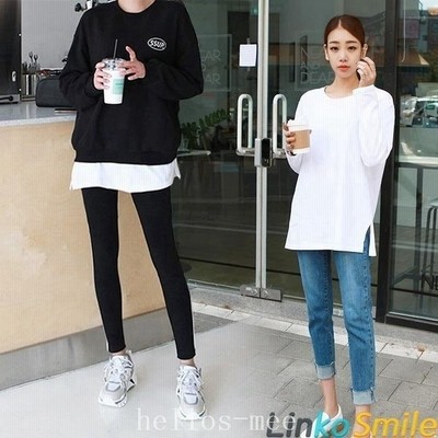 Tシャツレディース長袖白tカットソー無地ロンtレイヤード重ね着長袖tシャツゆったり無地tシャツ白クルーネック 通販 Lineポイント最大get Lineショッピング