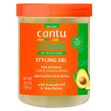 cantu 酪梨保濕定型凝膠 無酒精  524g  1罐