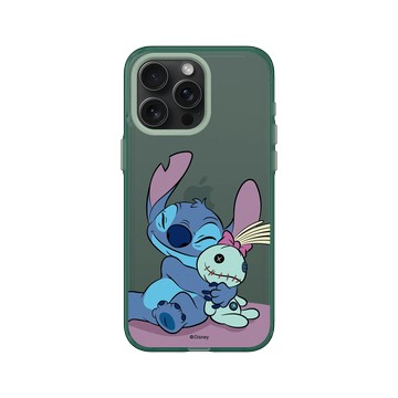 iPhone 15 Pro Max Clear 憂墨綠 - 迪士尼-史迪奇 Disney Stitch - 史迪奇 - 史迪奇與Scrump