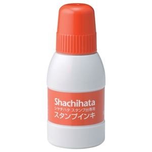 (まとめ) シヤチハタ スタンプ台専用補充インキ 40ml 朱色 SGN-40-OR 1個 〔×10セット〕