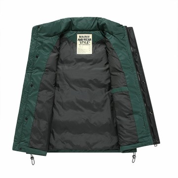 【HOT 本舖】男装2025秋冬季加厚中青年羽絨馬甲男士純色潮流坎肩保暖休閒背心無袖運動外套馬甲直播爆款