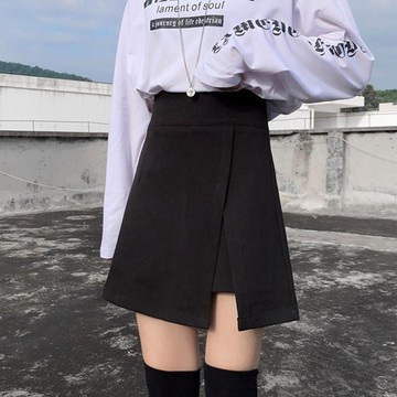 【XL-8XL大尺碼】👩短褲\短裙【百褶裙褲\牛仔裙】   大碼女裝胖mm半身裙高腰裙褲a字裙不規則裙黑色