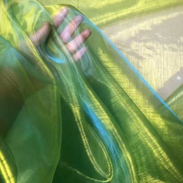 🔥臺灣出貨🔥欧根纱镭射幻彩渐变网纱设计师Cos古风创意披肩汉服背景舞台面料
