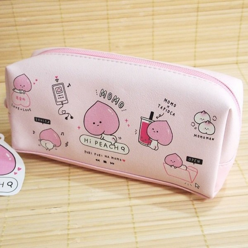 ユニークキャラ モモキャラ ハイピーチ ペンケース 可愛い筆箱 ペンポーチ ペン入れ ピンク 通販 Lineポイント最大get Lineショッピング